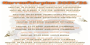 Narrenfahrplan 2025/2026